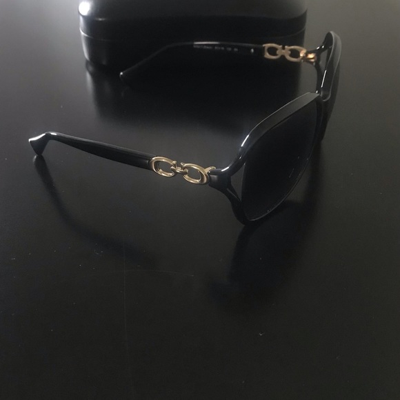 Coach black C sunglasses